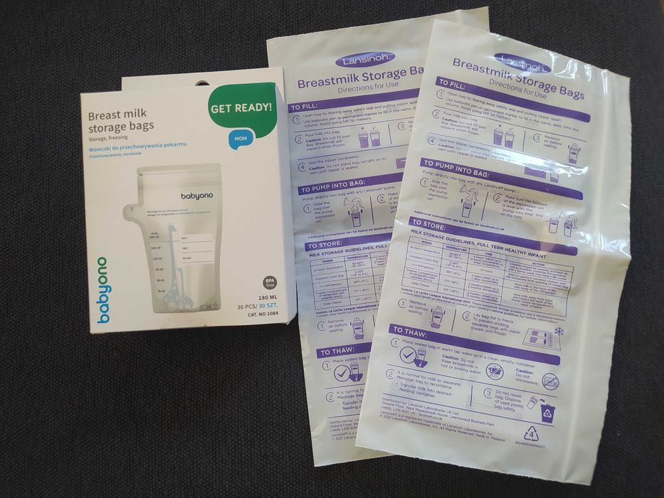 Woreczki do mrożenia mleka