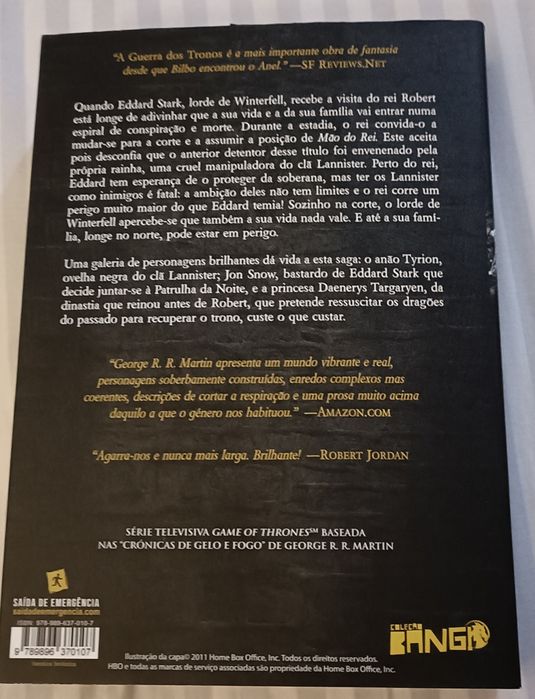 A Guerra dos Tronos/ Cronicas de Gelo e Fogo Livro 1
