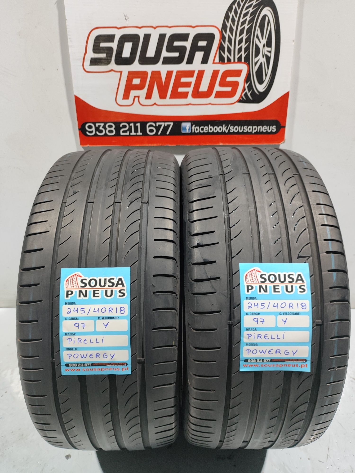 2 pneus semi novos 245-40R18 Pirelli - Oferta dos Portes