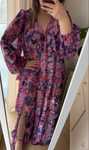 Maxi sukienka w kwiaty boohoo