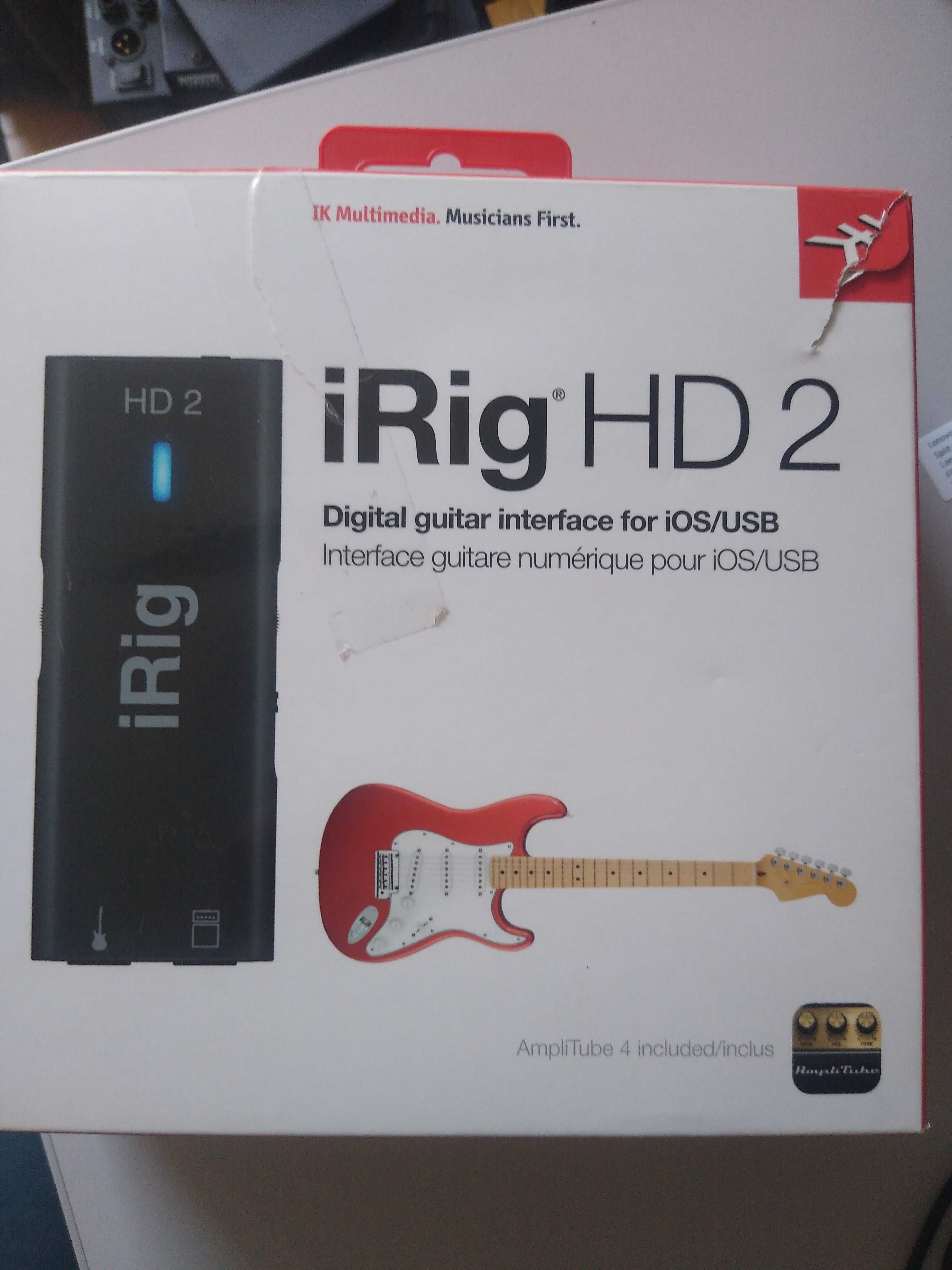 IK iRig HD 2 interfejs gitarowo-basowy Bardzo Dobre jak nowy