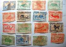 16 cromos de Rebuçados Vitória Zoológicos- Porto