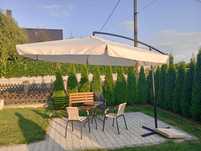 Parasol ogrodowy duży 400cm obrotowy