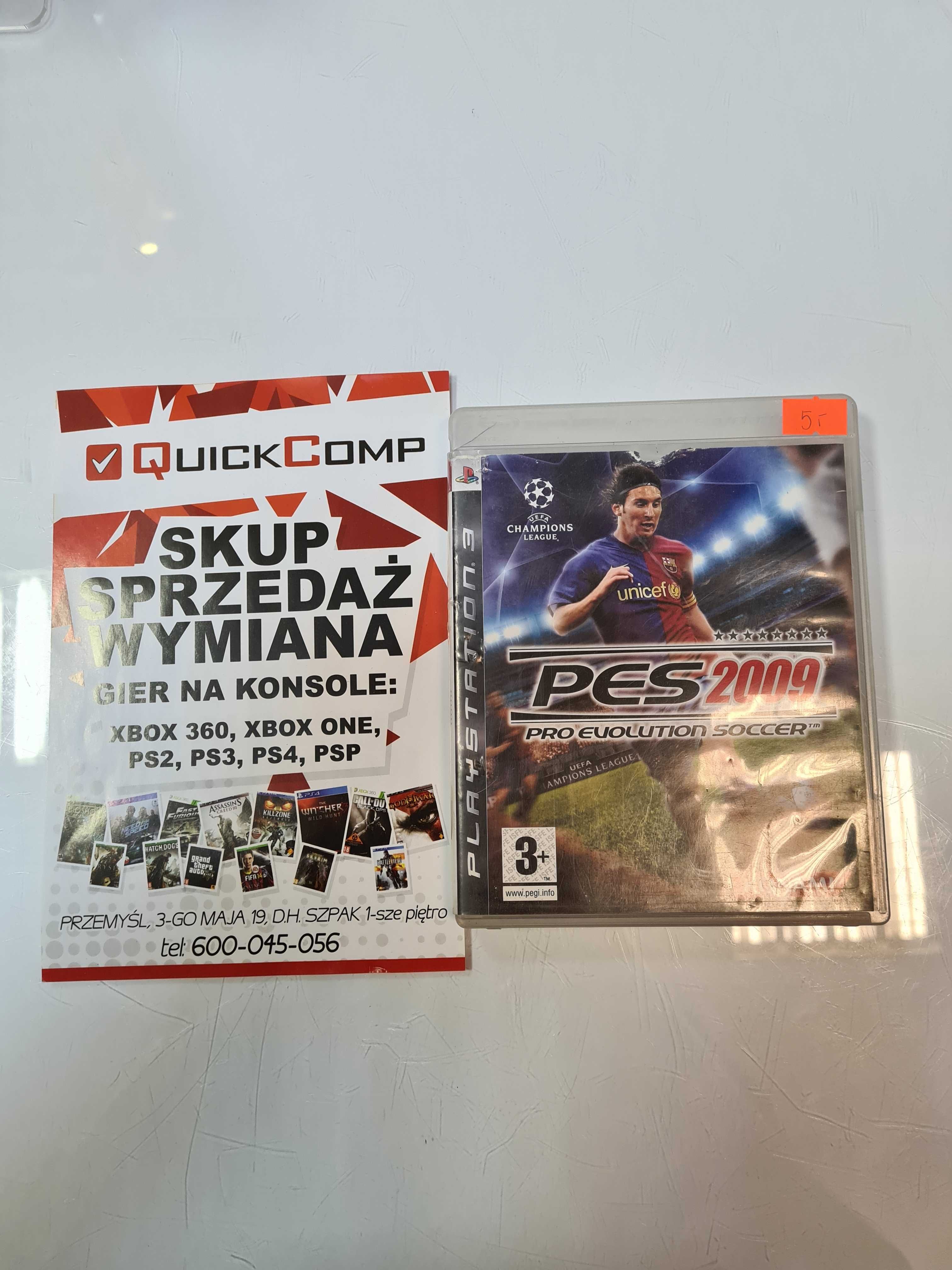 Gra PlayStation 3 PS3 PES 2009 Gwarancja 1 Rok QUICK-COMP