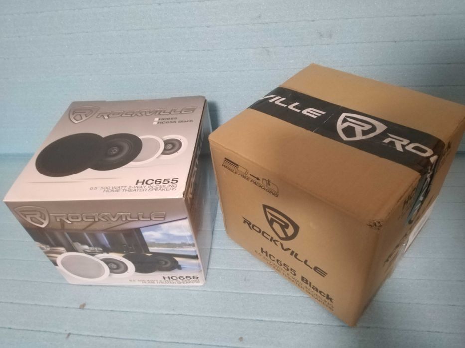 з США вбудовані стельові 6.5" 500W динамики дом.кинотеатр ROCKVILLE