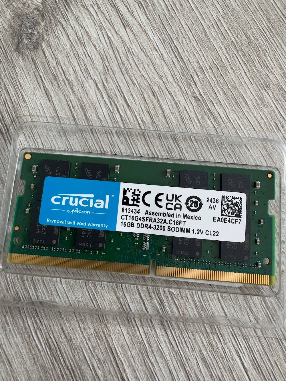 Оперативна памʼять Crucial DDR4 SODIMM 16GB 3200 MHz CL22