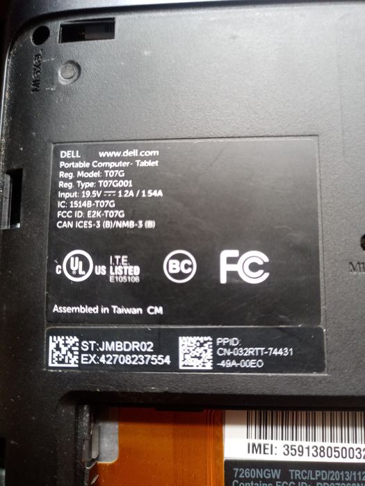 Планшет з додатковою станцією DELL venue 11