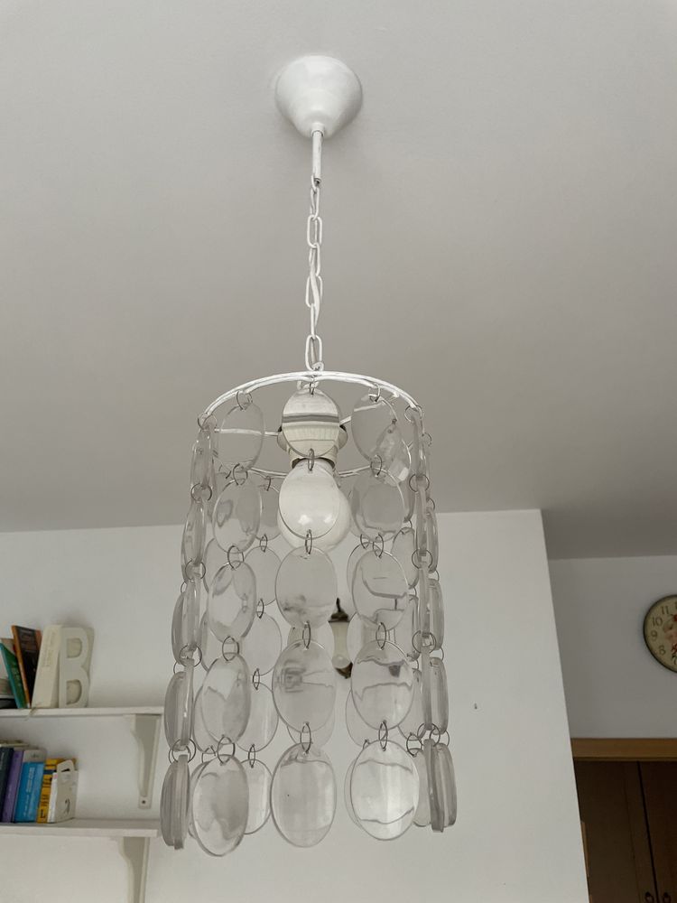 Lampa sufitowa przezroczysta