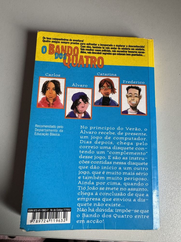 Livro o jogo misterioso bando dos quatro