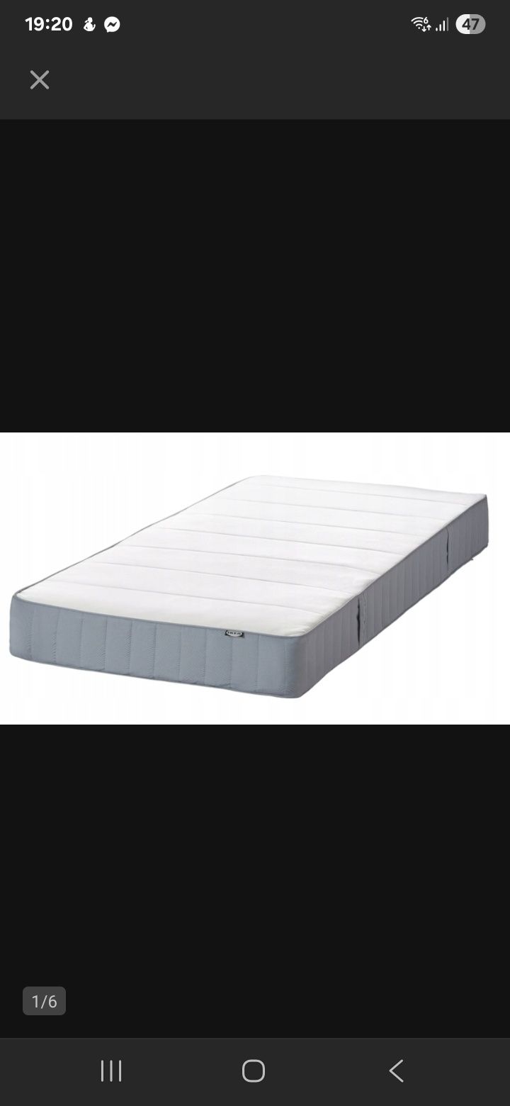 Nowy materac IKEA VESTMARKA 120x200, średnio-twardy