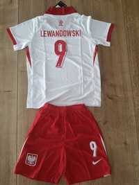 Strój reprezentacji Polski Euro 2024 Lewandowski 9, 145-155cm, Wys. 24