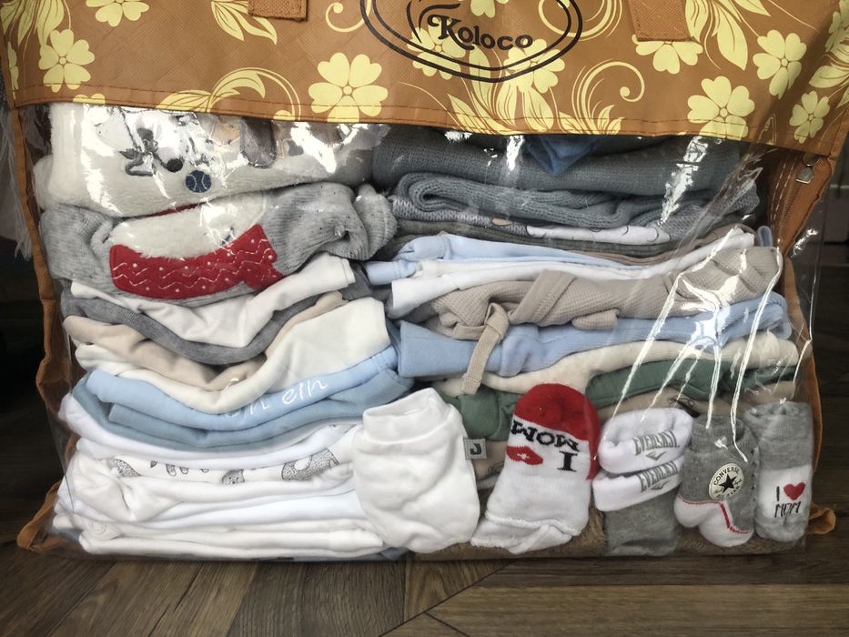 Великий лот речей для новонородженного хлопчика 55/62 см