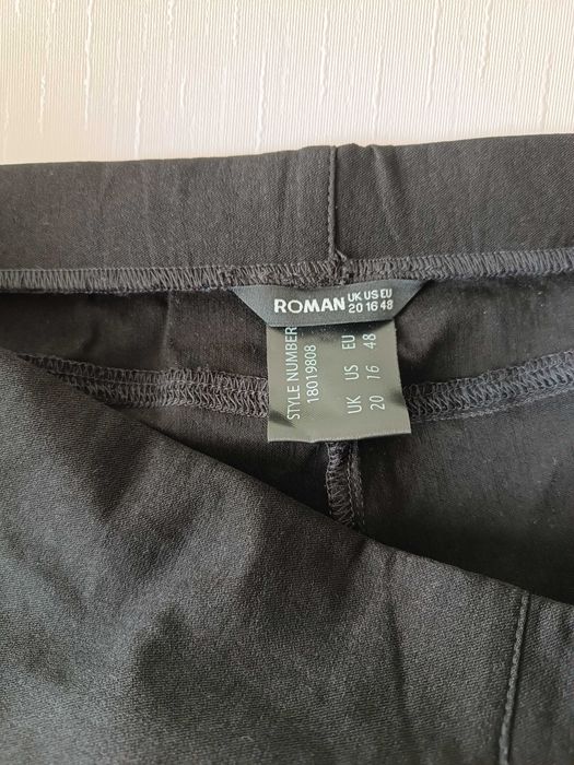 р 20 / євро 48 / 54-56 чорні шорти капрі бриджі стрейчеві великі батал