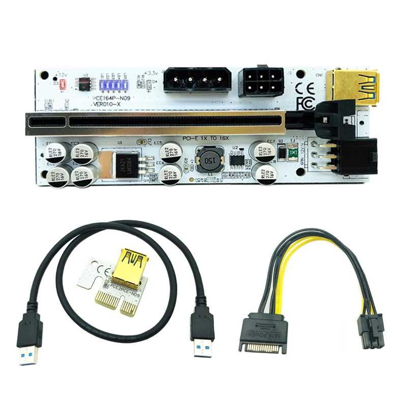 Riser райзер PCI-e x1 to x16 ver.010X, мультипликатор и переходник M.2