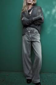 Джинси wide leg zara