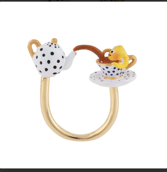 Кільце Чайний палац Маленький лимон купається у чаї Les Nereides