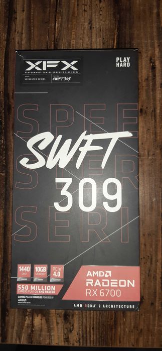Видеокарта XFX AMD Radeon 6700  10gb. 160 бит.