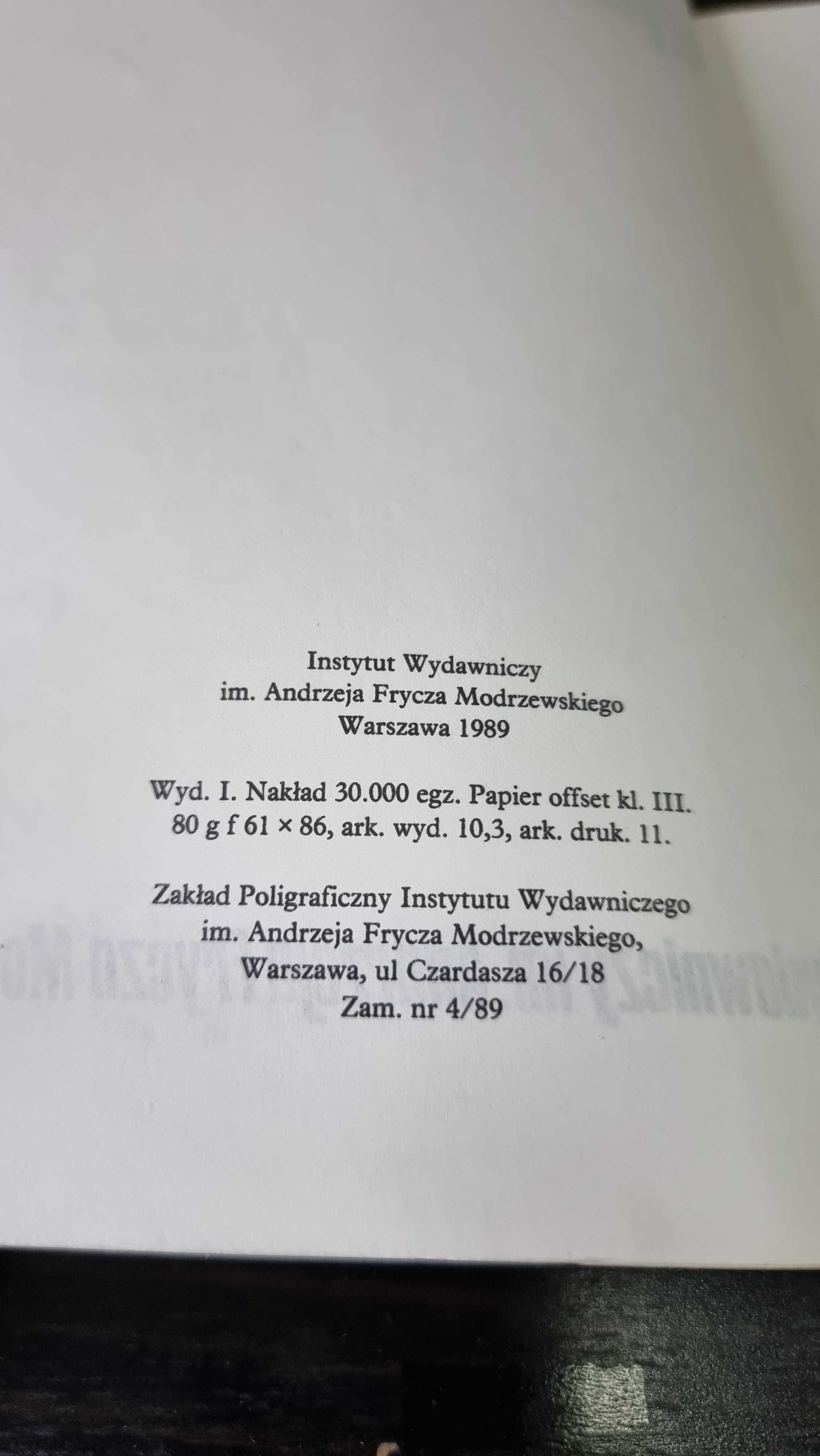 "Ordynat Michorowski" - Helena Mniszkówna, I wydanie, 1989