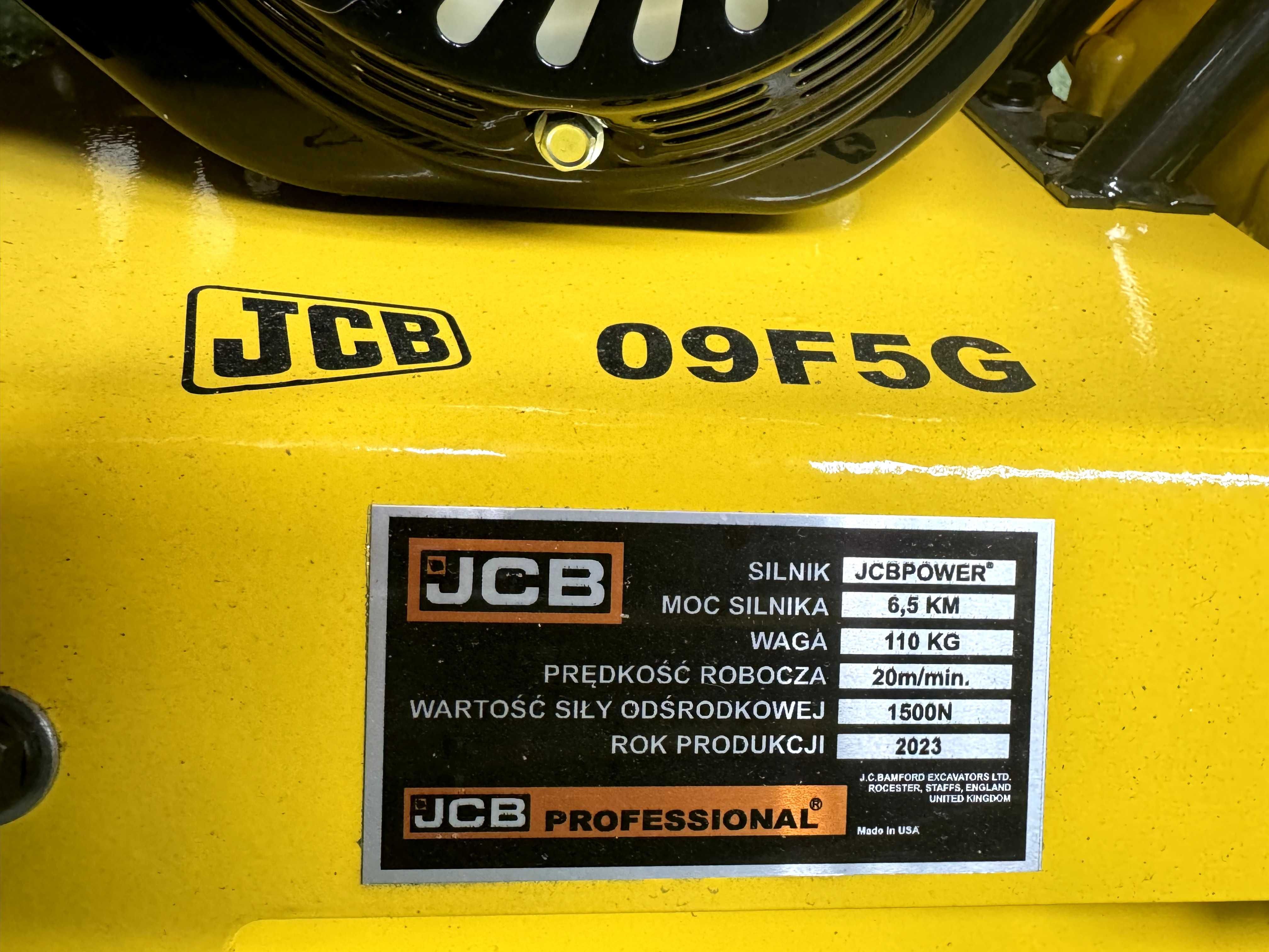 Sprzedam nową Zagęszczarkę do Gruntu JCB 09F5G – Rok Produkcji 2023!