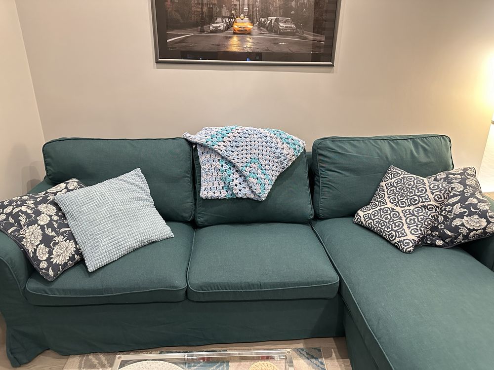 Pokrycie IKEA na sofę Ektorp z leżanką, szezlongiem