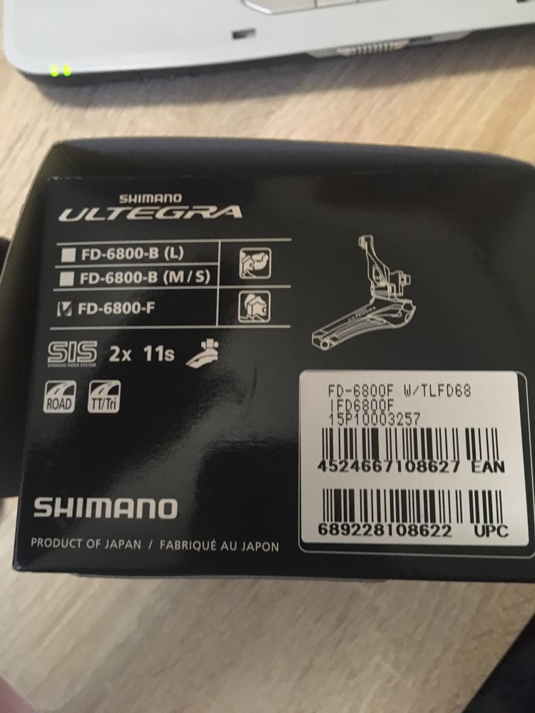 Передний переключатель Shimano Ultegra FD-6800-F 2×11sp.