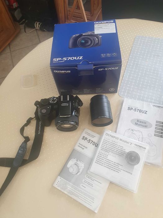 Aparat Olympus SP 570 UZ z oryginalną kartą xd 2gb