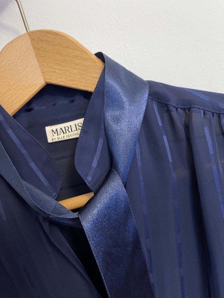 Marlis by Elle Design S, koszula wiązana vintage bluzka