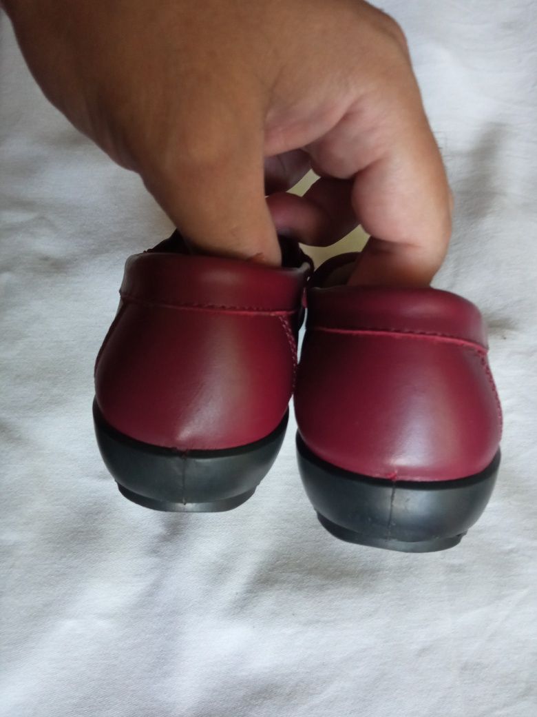 Кожаные Мокасины Hotter Comfort Concept, Бордовые, р. 36 (UK 3, US 5)