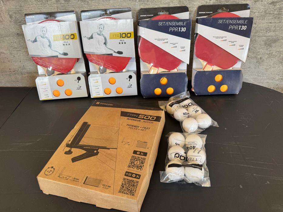 Ping Pong Table (blue) w Wheels