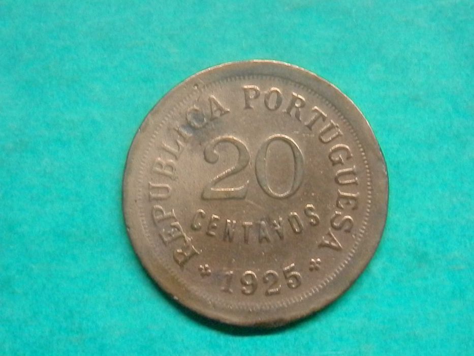 1175 - República: 20 centavos 1925 bronze, por 0,70
