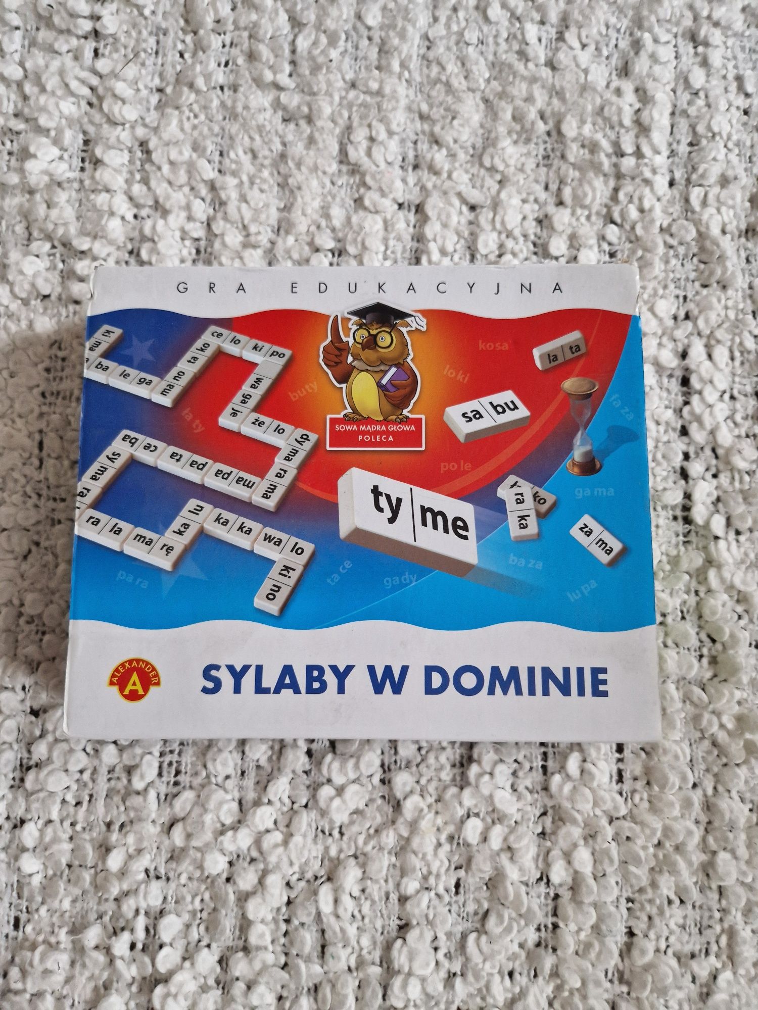 Gra planszowa sylaby w dominie