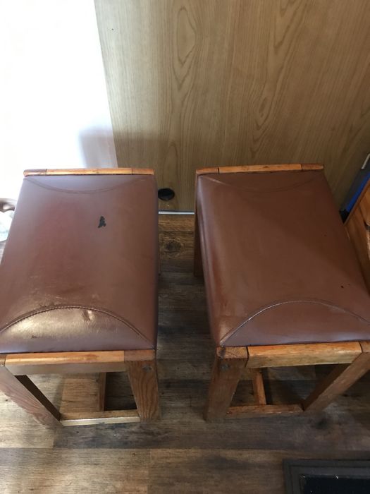Taborety  kuchenne Vintage z  PRL