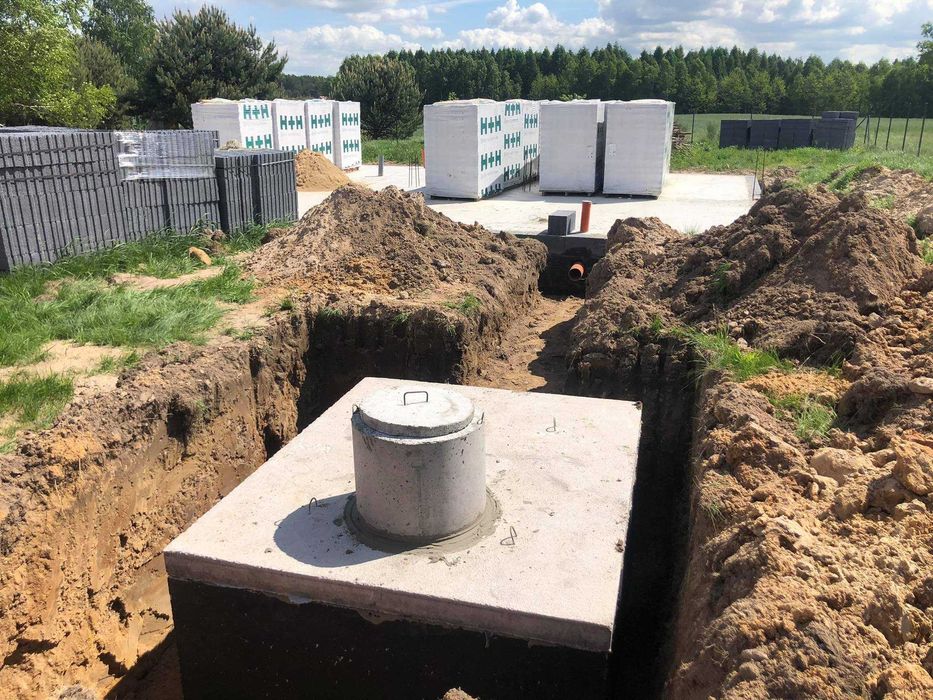 Szambo jedno i dwukomorowe 12 m³ – beton B30, transport HDS