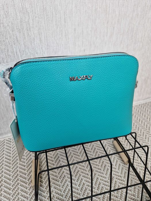 NOWA  turkusowa torebka listonoszka eko skóra