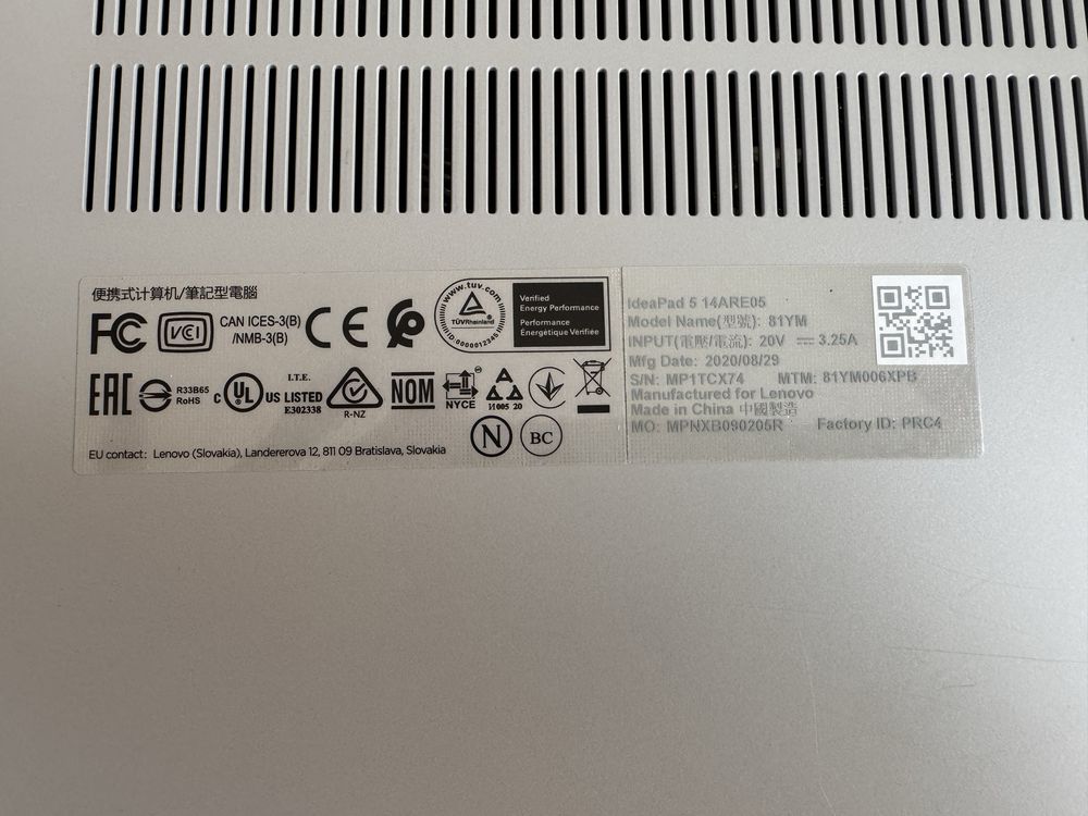 Laptop Ideapad 5 14ARE05 81YM w stanie idealnym, niska cena