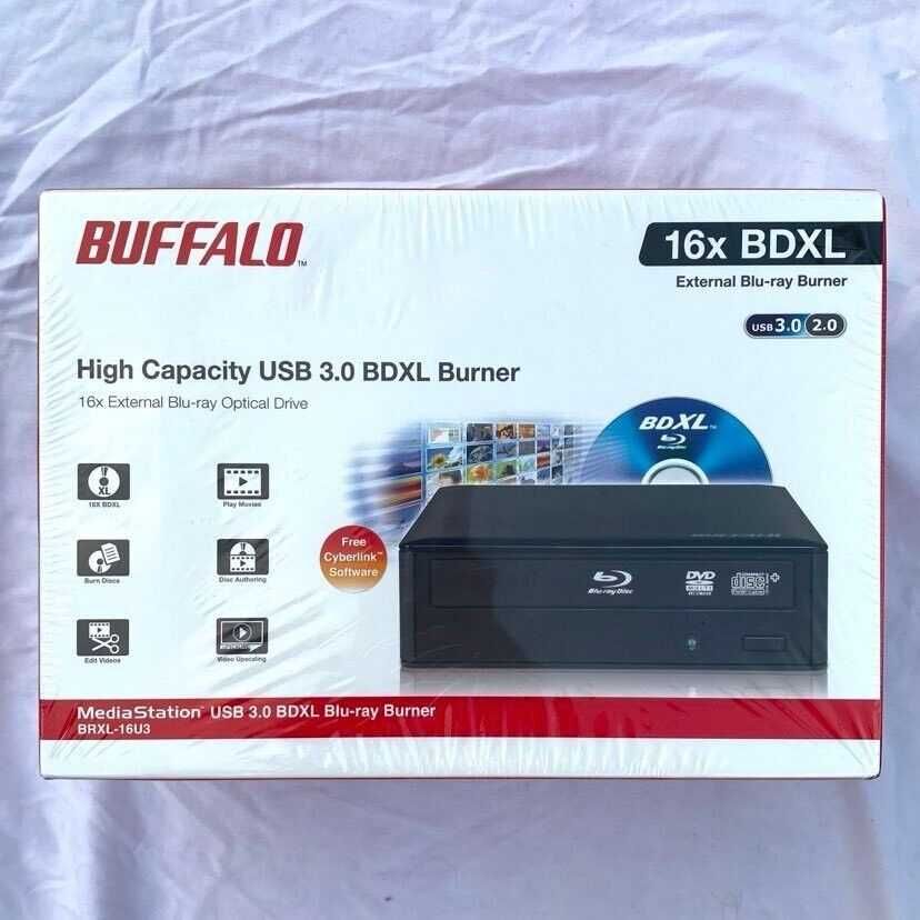 Внешний дисковый привод Blu-Ray Buffalo MediaStation BRXL-16U3