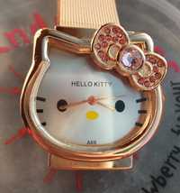 Relógio Dourado Hello Kitty