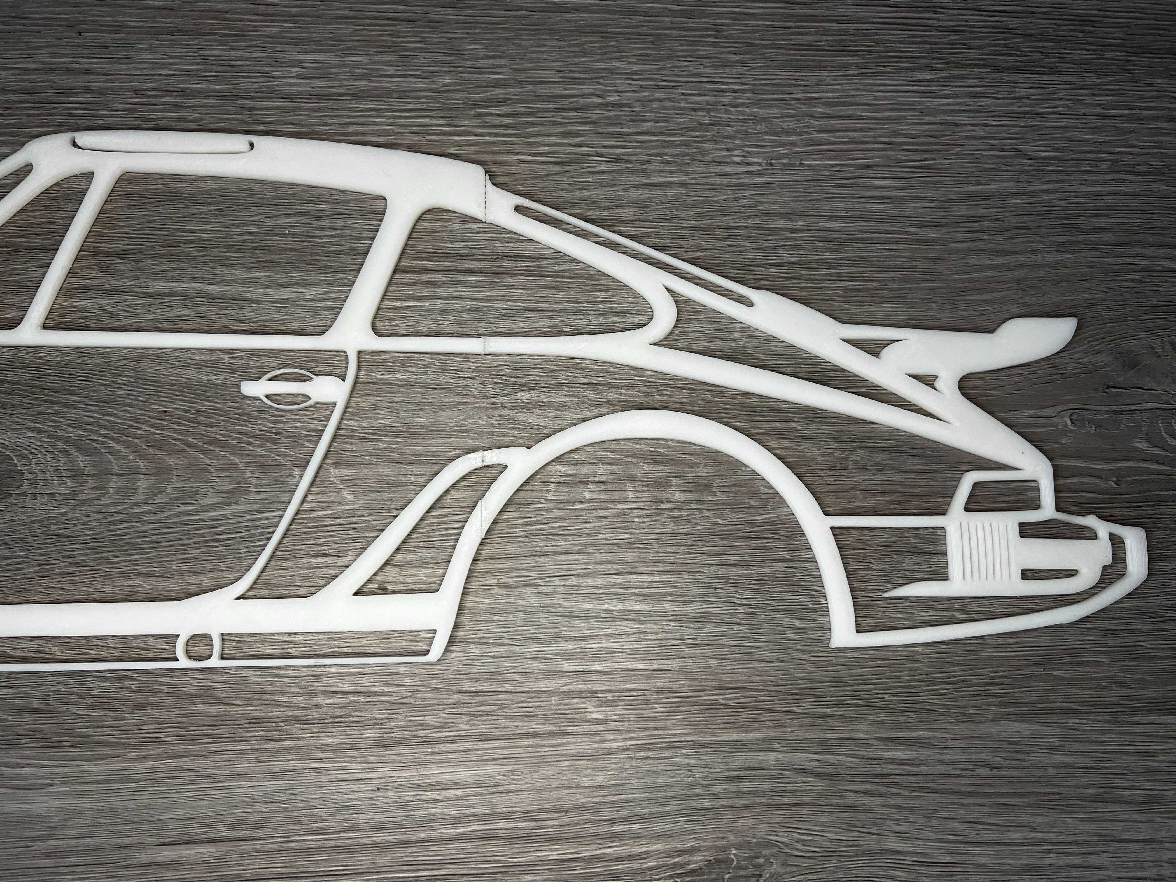 Silhuetas Porsche 3D 60CM