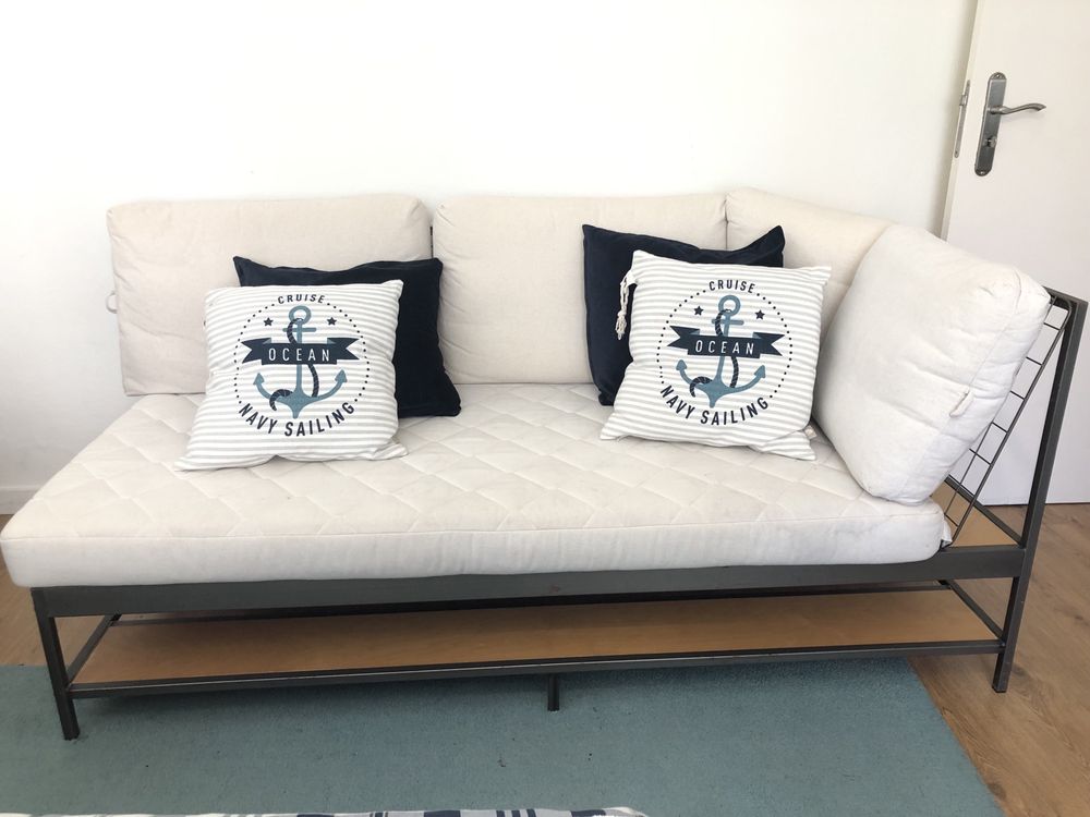 Sofá com cabeceira reversivel ikea