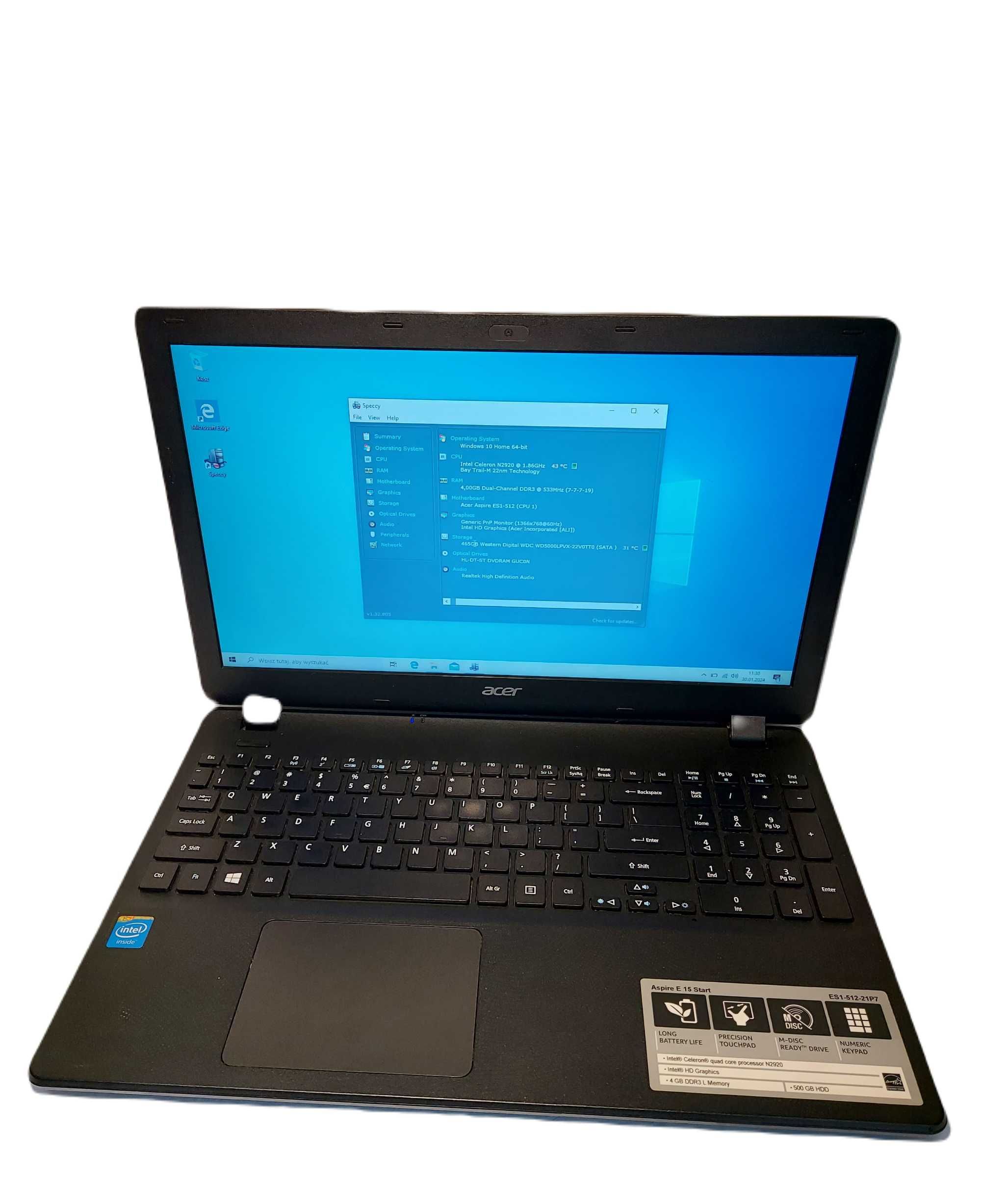 Laptop ASUS L410M 14 " Intel Celeron N 4 GB / 128 GB niebieski