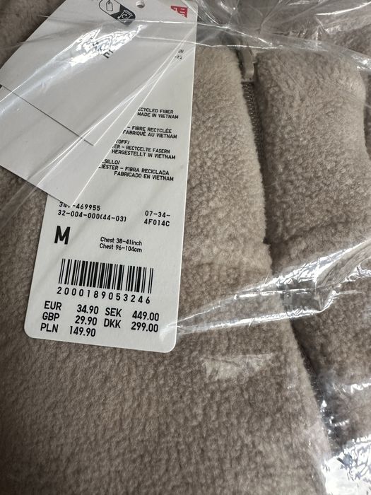 Флісовий кардиган Uniqlo Fleece Full-Zip Jacket фліска, зіпка, тедді