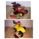 Leo Duplo Klocki Toolo , sygnał na baterie motor , wyścigówka