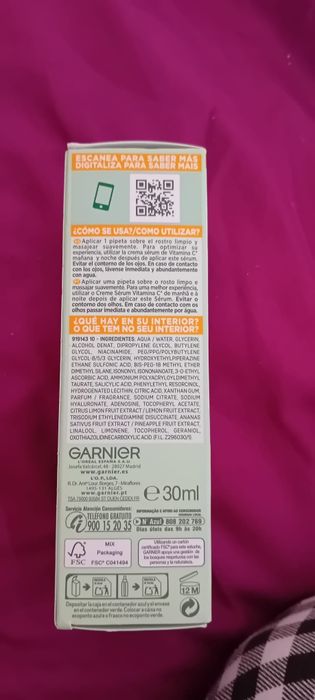 Sérum antimanchas garnier skinactive