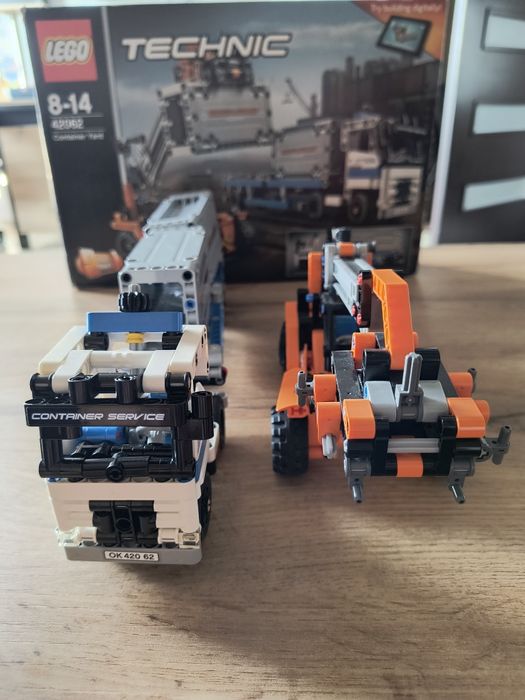 Duży zestaw Lego Technic plac przeładunkowy
