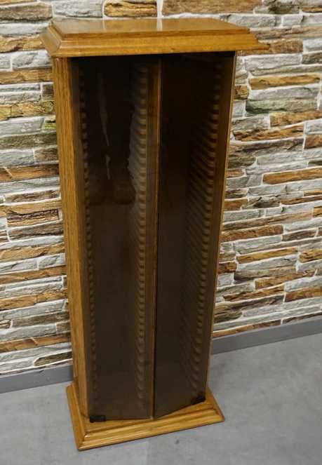 Szafka regał stojak na 94 płyty płyty cd dębowa szer. 40 cm  (d-969)