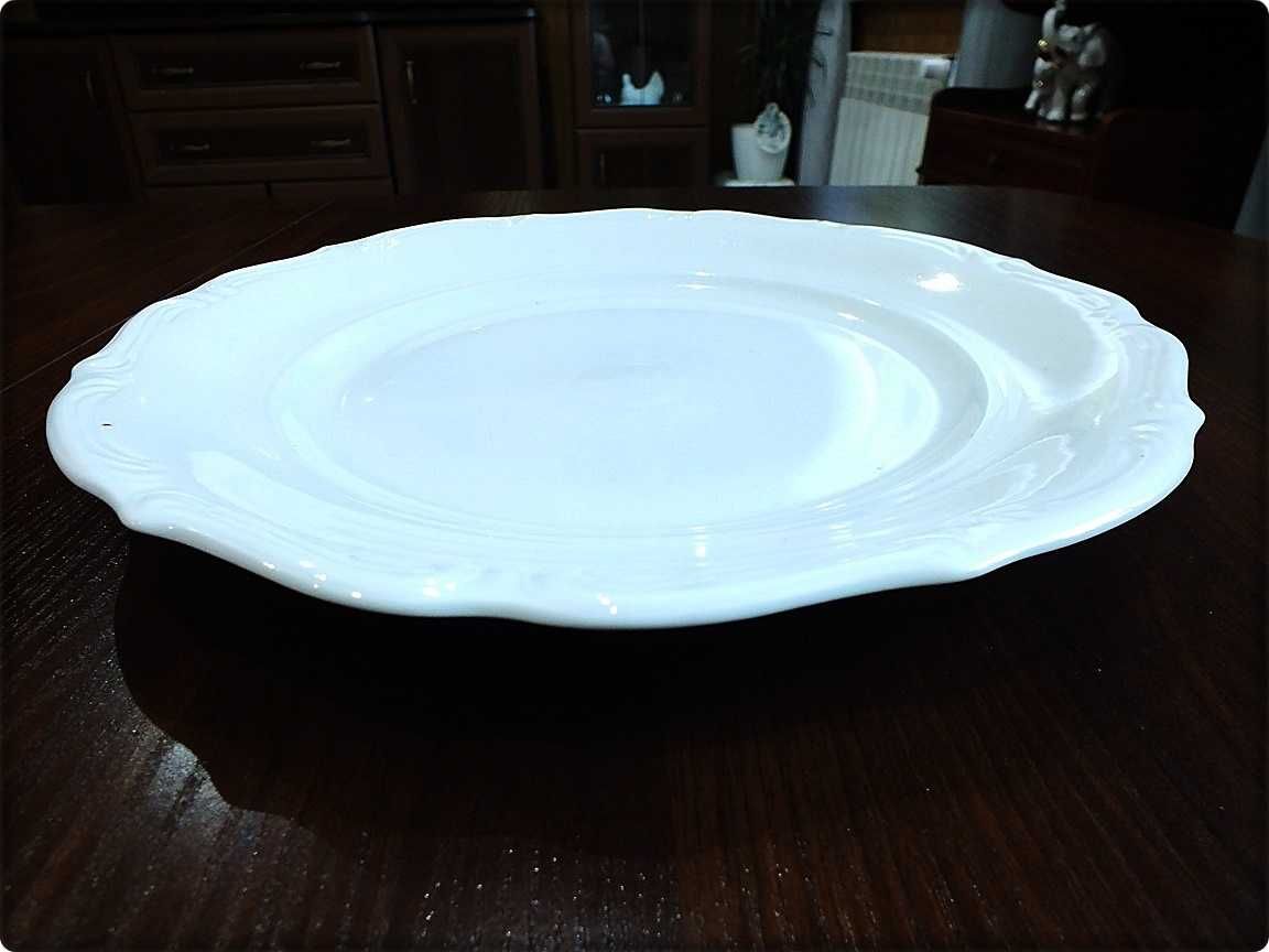 DUŻY Ogromny Talerz Porcelana Wałbrzych ø 32cm Patera Półmisek z PRL