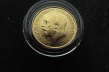 Mennicze pół Suwerena brytyjskiego JERZY V 1912 r. Gold 4 gr p.0,917