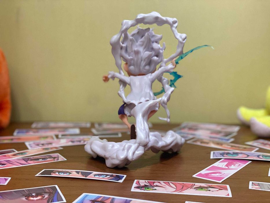 НОВА аніме фігурка Луффі Gear 5 One Piece / 18 см + 3 наліпки бонусом