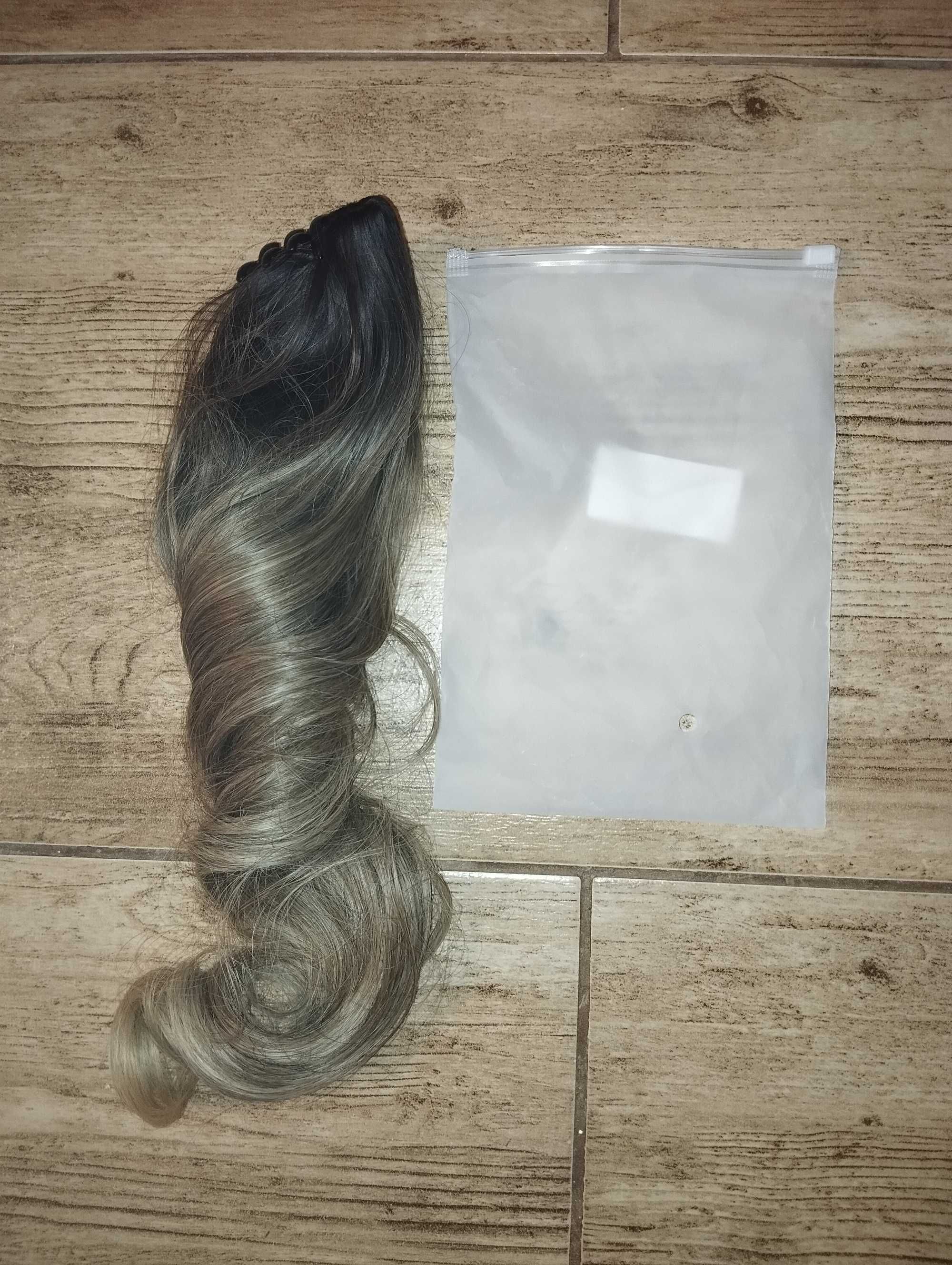 Nowa treska loki blond ombre doczepiany kuc