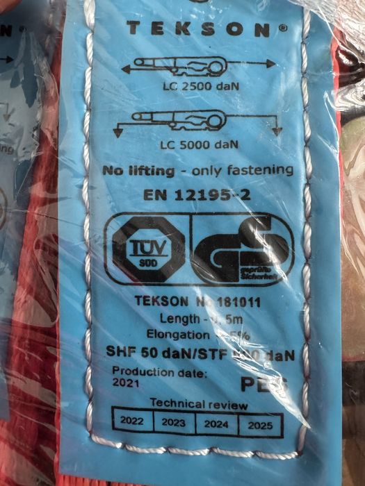 Nowy Pas transportowy 8M/50MM/5T